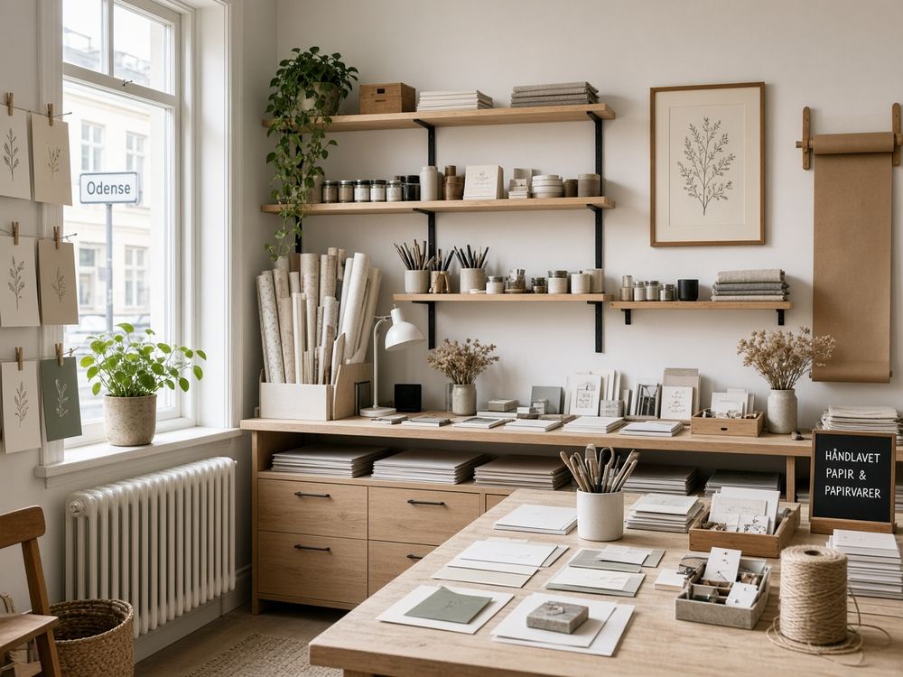 About the Stationery / paper goods / gift shop studio at Sucroaccen House
