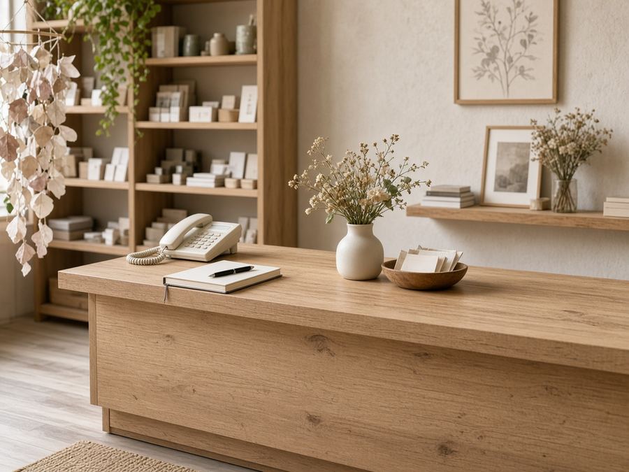 Contact desk at Sucroaccen House in Odense