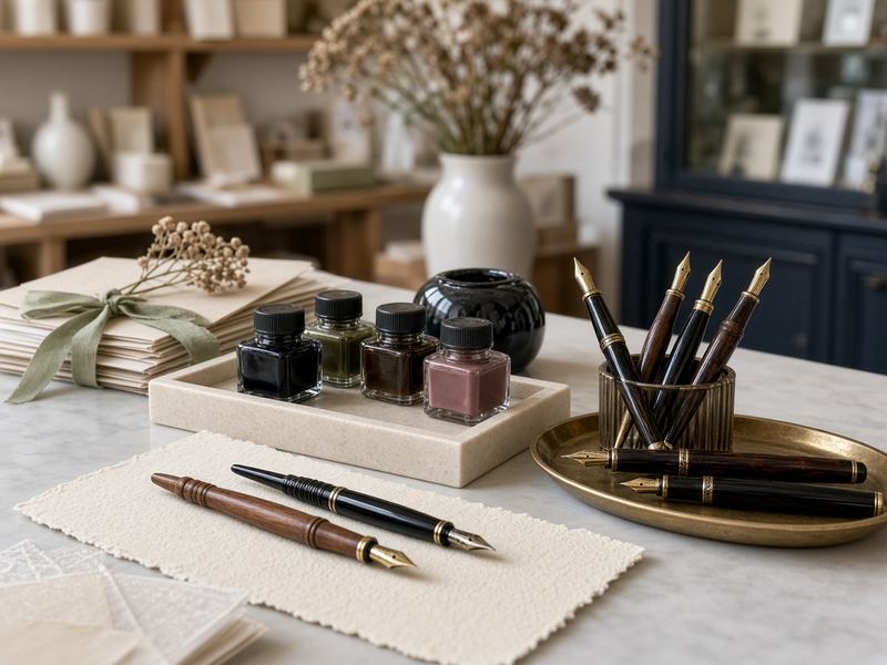 Inks & pens at Sucroaccen House
